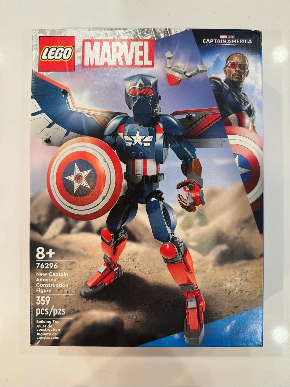 NIB LEGO Marvel New Captain America Construction Figure 76296